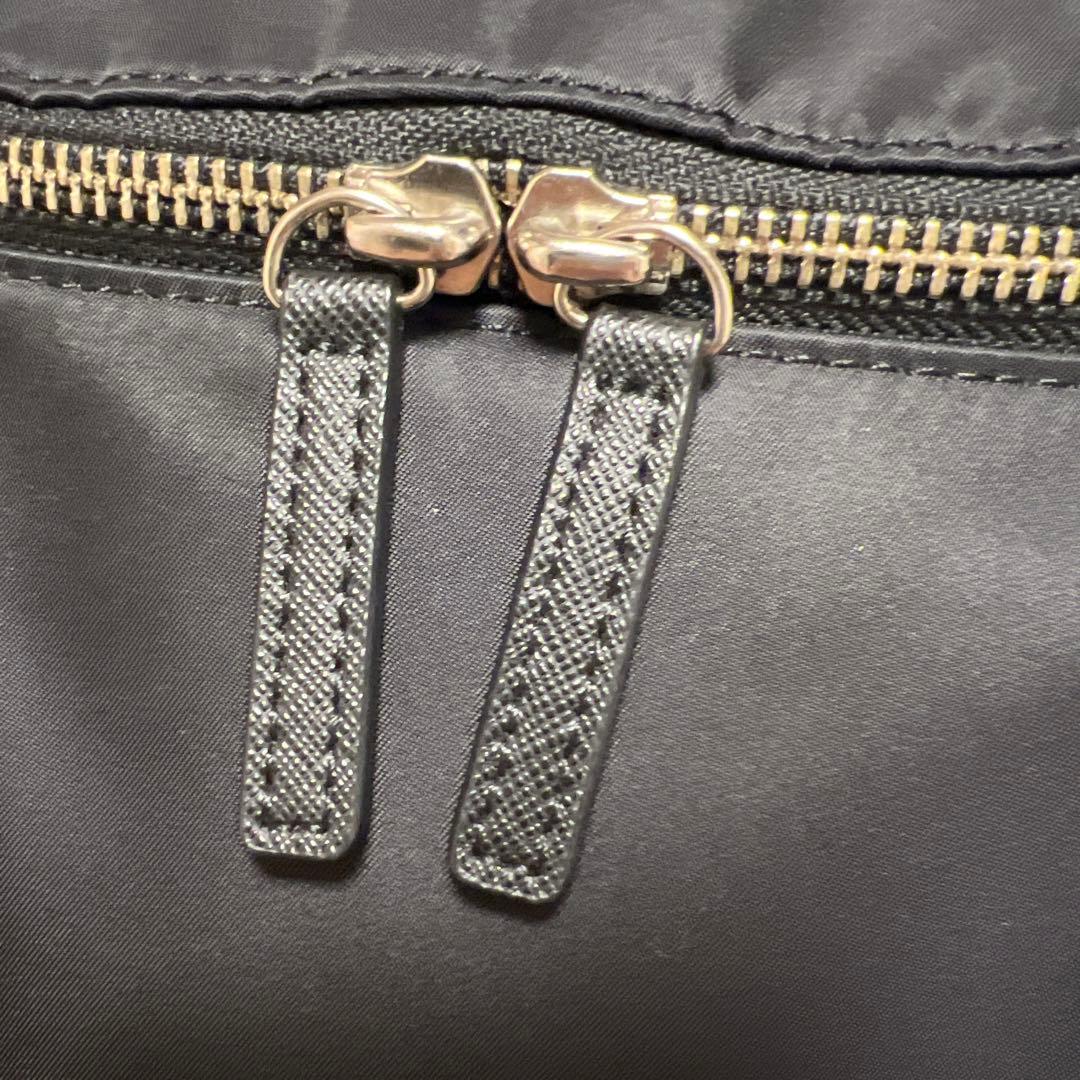 美品　agnes.b アニエスベー　ミニリュック 黒　ナイロン　本革