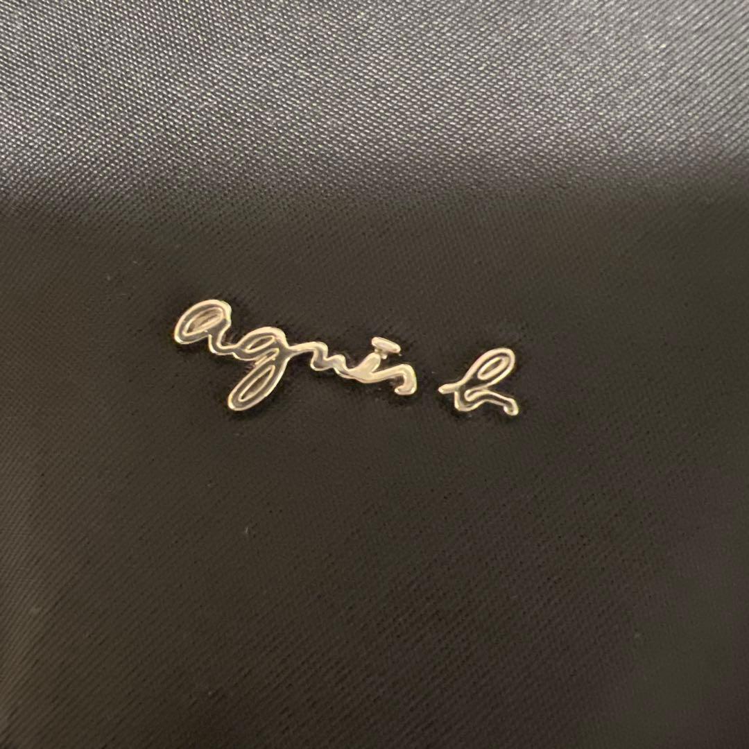 美品　agnes.b アニエスベー　ミニリュック 黒　ナイロン　本革