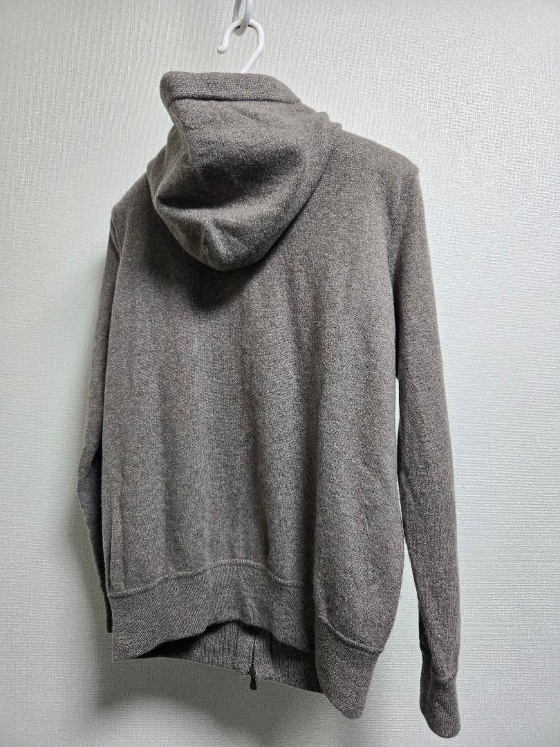 S.Moritz ／ Super120’sウールカシミヤ12ゲージニットパーカー