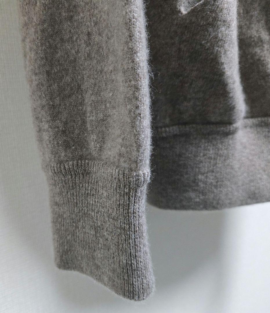 S.Moritz ／ Super120’sウールカシミヤ12ゲージニットパーカー