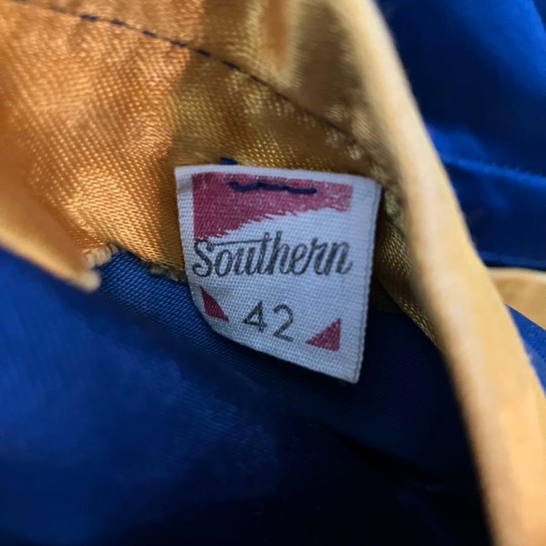 40s 50s サテン ジャケット ブルー