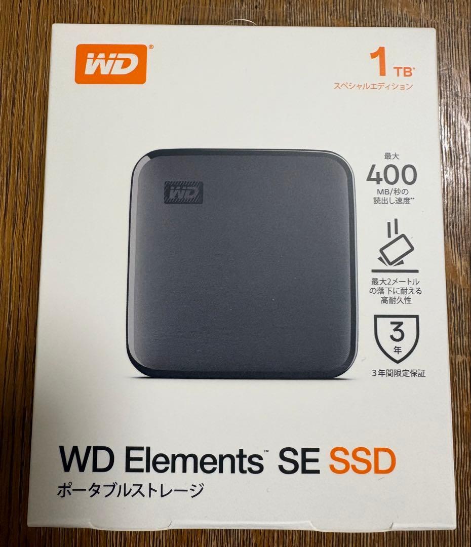 外付けSSD ウエスタンデジタルWD ポータブルSSD 1TB