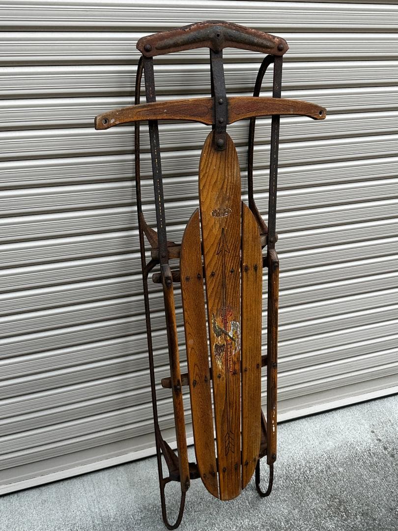 Flexible Flyer Airline Series ヴィンテージ木製ソリ