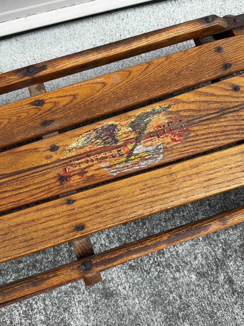 Flexible Flyer Airline Series ヴィンテージ木製ソリ