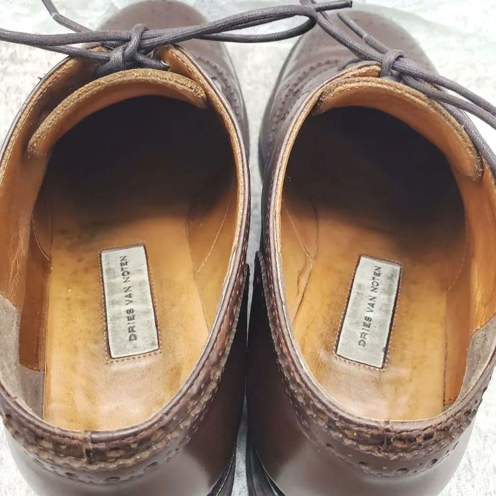 ✨ドリスヴァンノッテン✨ ブローグシューズ 23.5cm 濃茶 イタリア製 本革