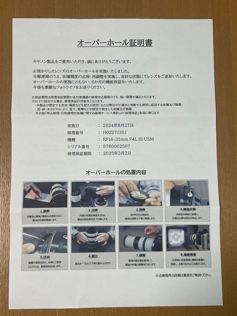 【中古/メンテあり】Canon EF16-35mm F4L IS USM