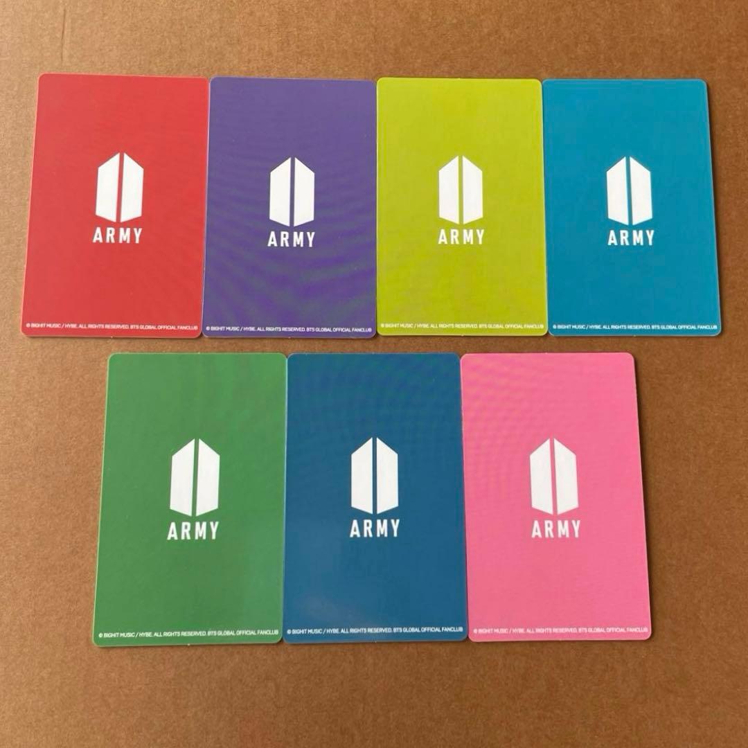 BTS JPFC 会員限定 アンケート 特典 トレカ 7枚 FC コンプ 公式