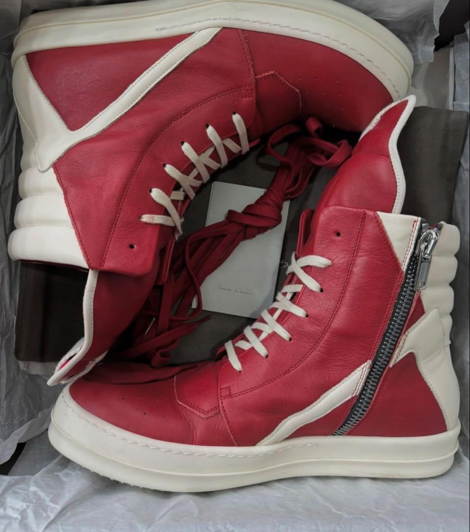 Rick owens geobasket Red×Milk