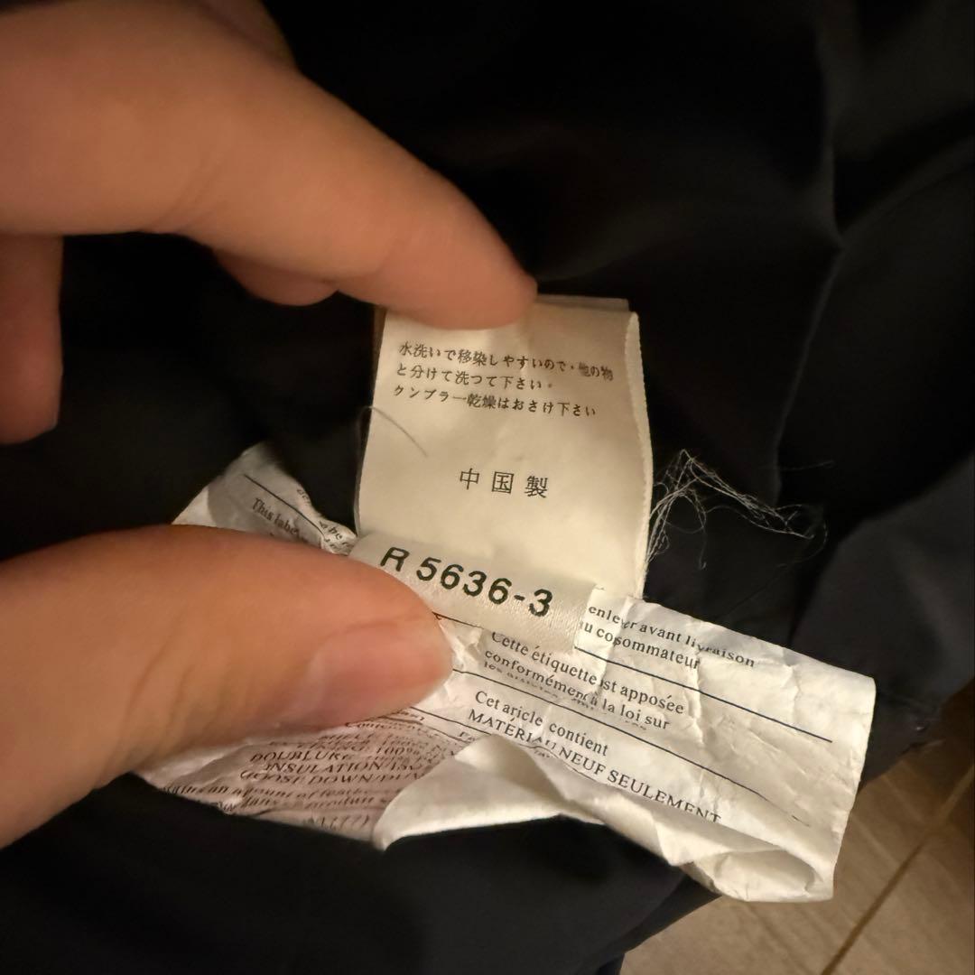 90s Marmot ダウンジャケット ブラック Mサイズ ドローコード付き