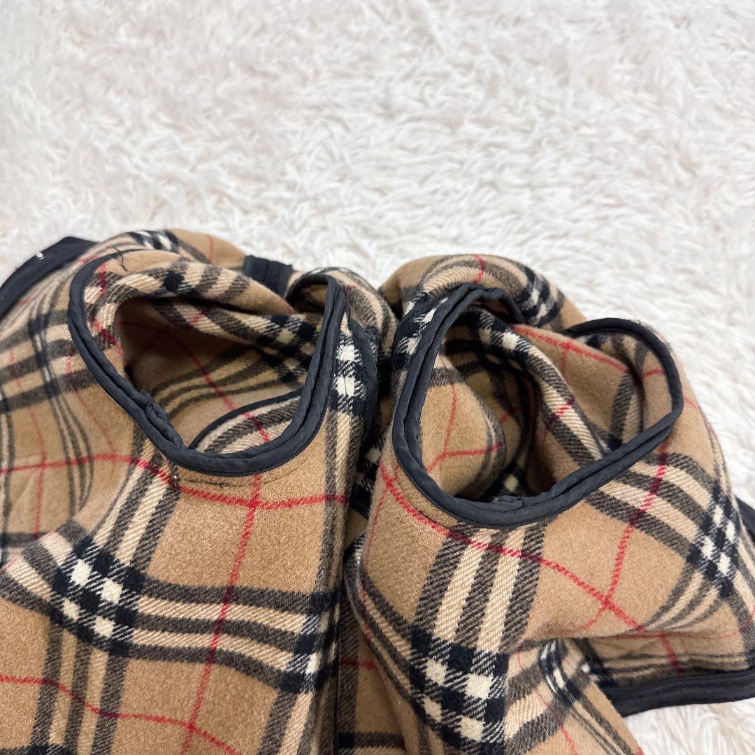 【美品】バーバリーブルーレーベルダッフルコート ノバチェック フード付き 38