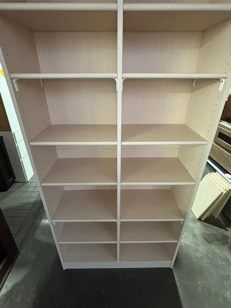 ①オープン本棚 本収納 NC1890F LN ライトナチュラル 幅86.5cm