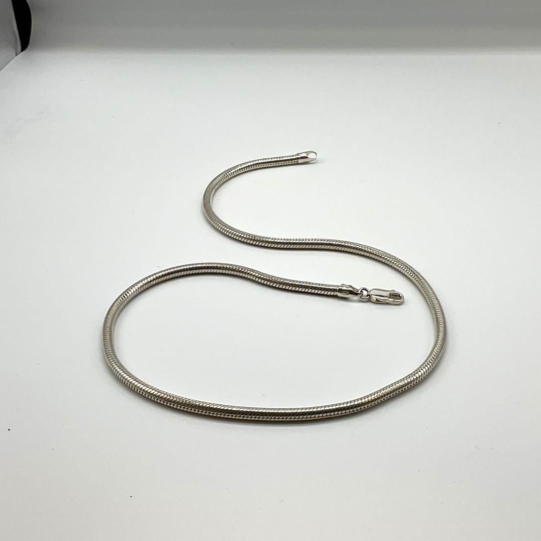 シルバー スネークチェーン ネックレス　50cm