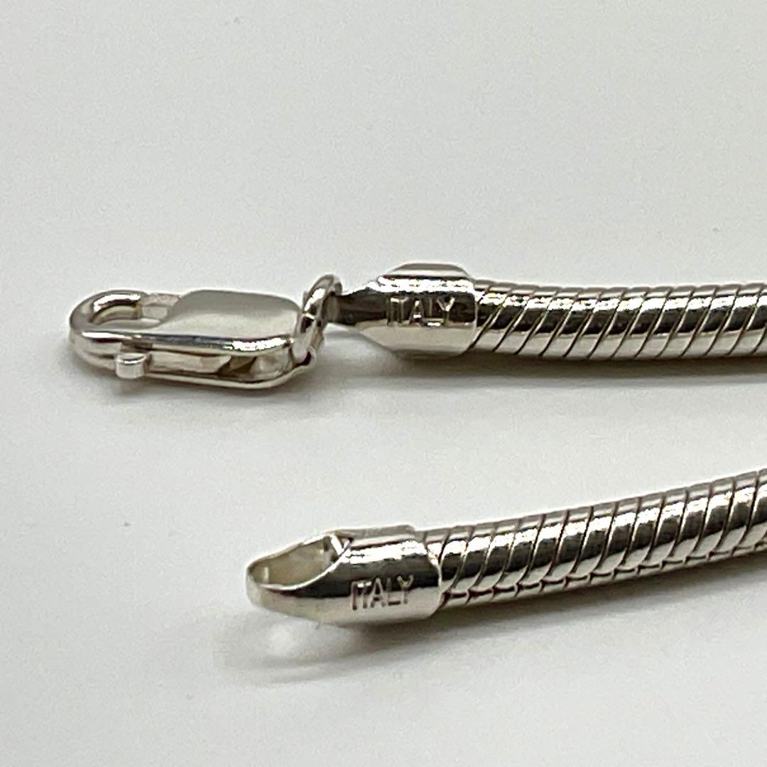 シルバー スネークチェーン ネックレス　50cm