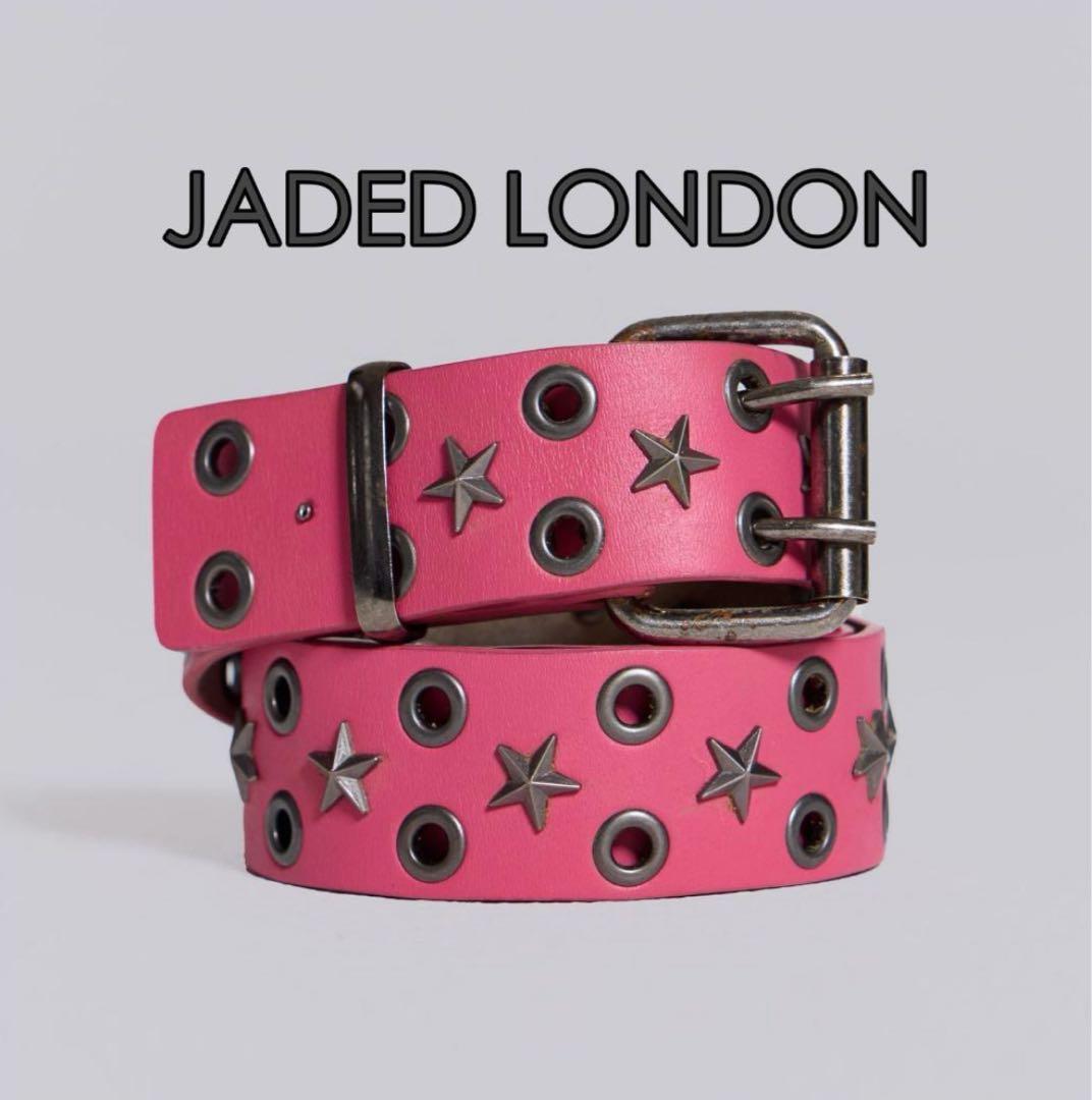 JADED LONDON ピンク スタッズ ベルト