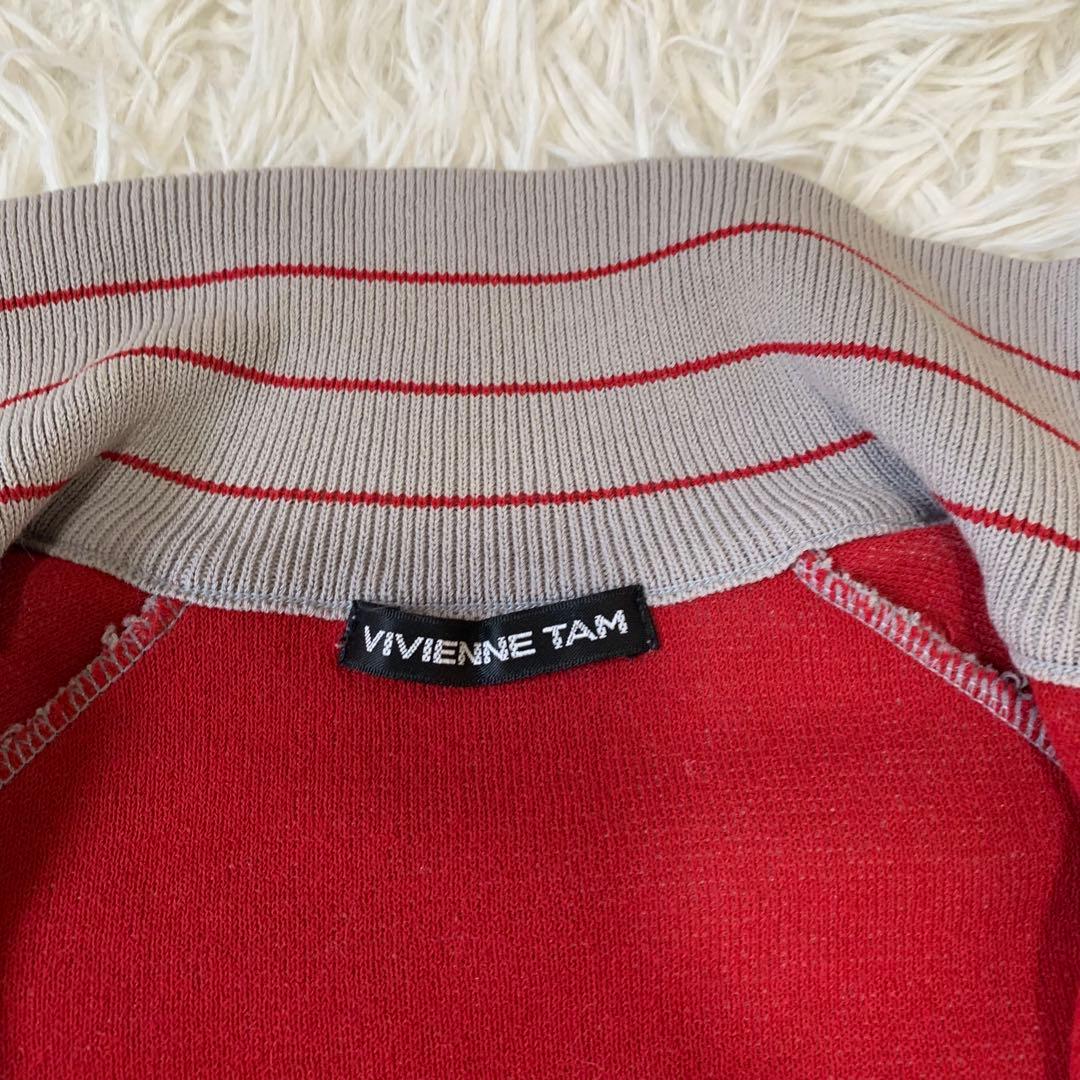 VIVIENNE TAM ドラゴン刺繍 グレー フルジップジャージ