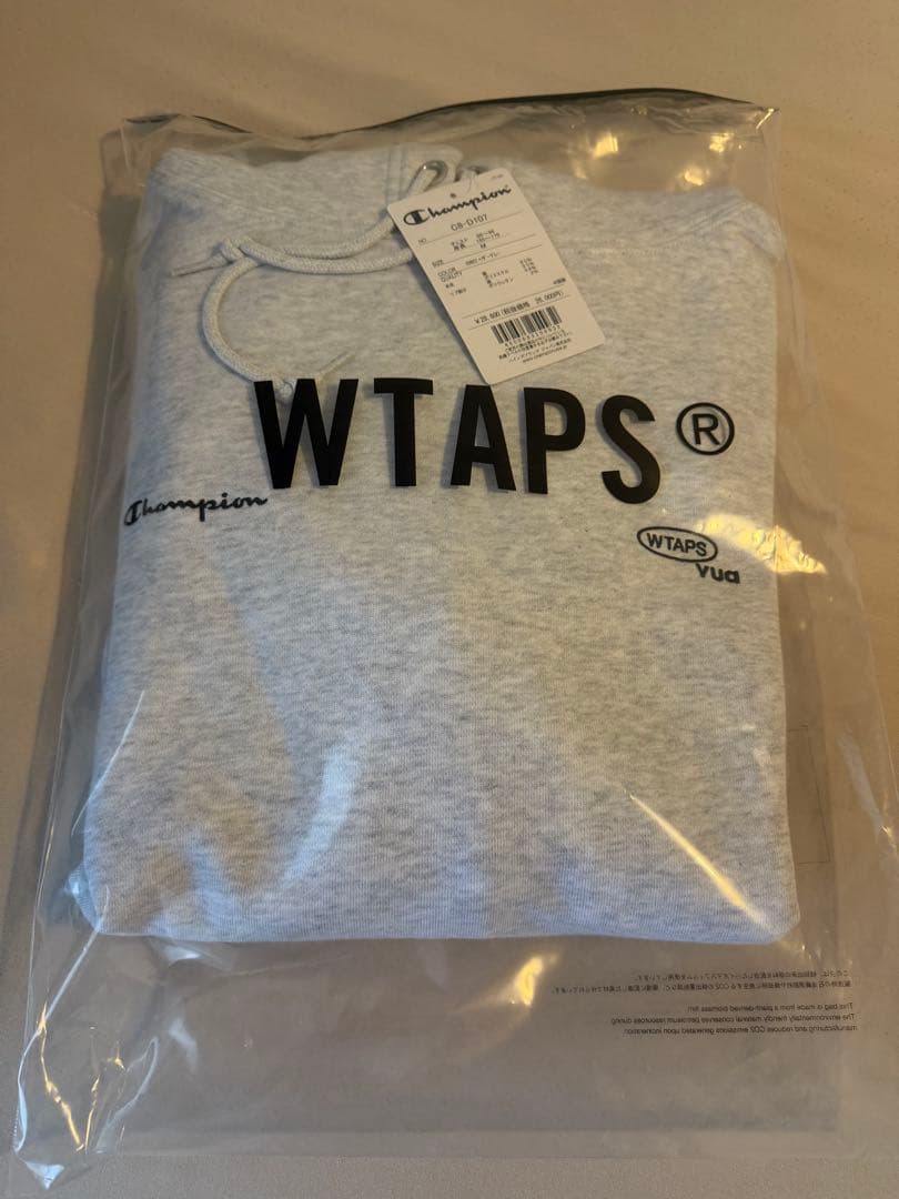 サイズM WTAPS champion HOODED ASH GRAY