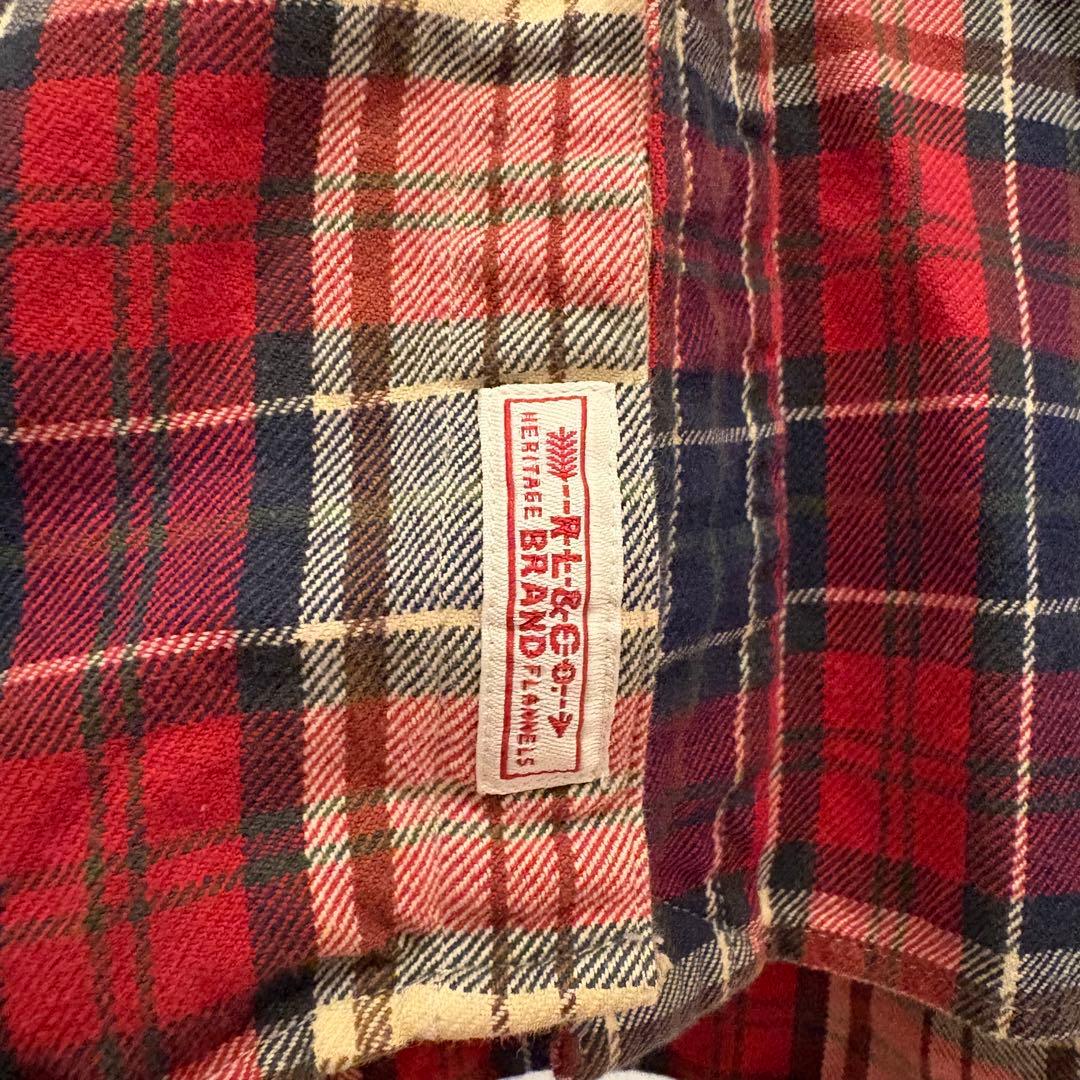 ポロラルフローレン　フード付きネルシャツ　チェック 90s