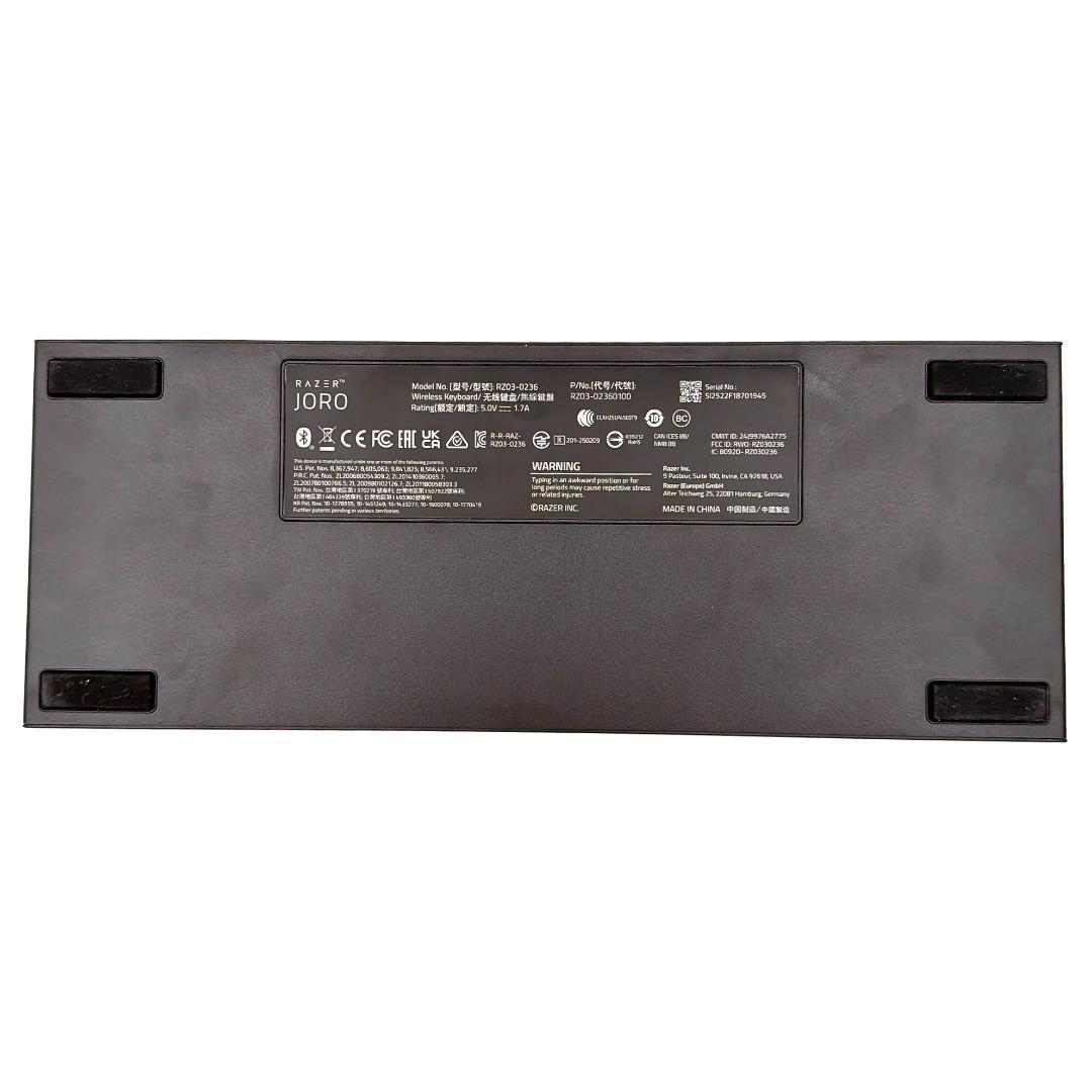 【ほぼ未使用】RAZER JORO キーボード ブラック ゲーミング・静音