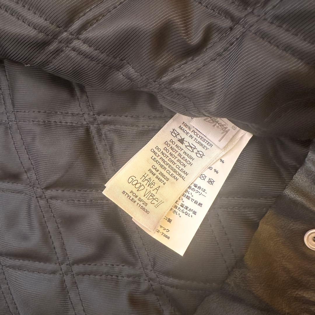 Stussy Garage Jacket Leather ジャケット レザー M