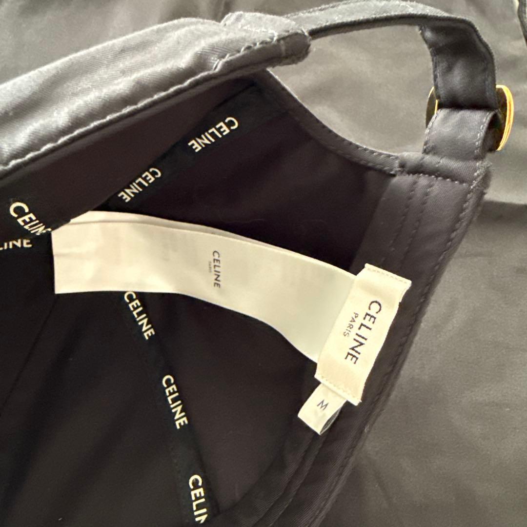 CELINE 黒 ベースボールキャップ M