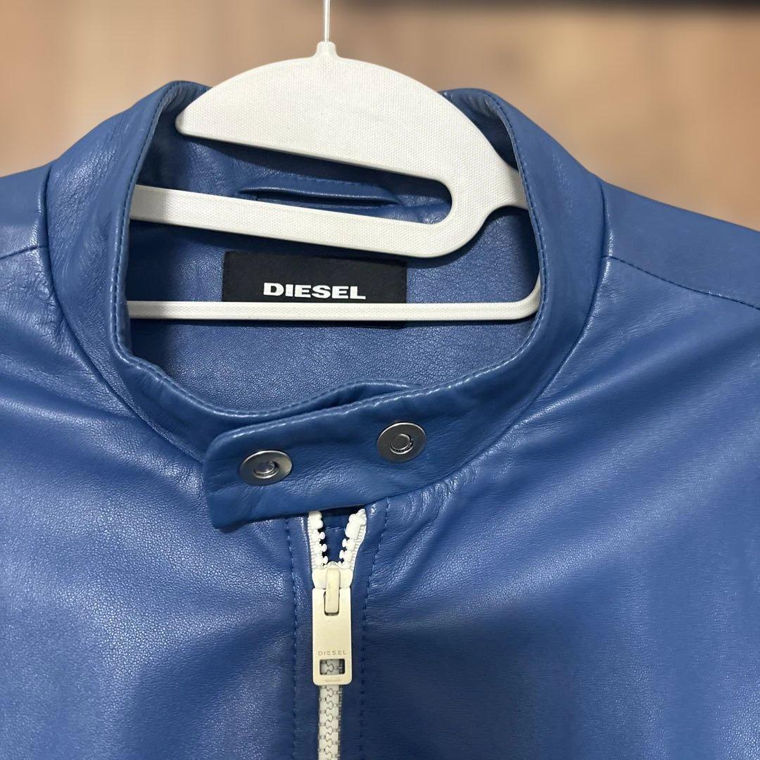 ディーゼル　羊革シングルライダースジャケット　サイズXL