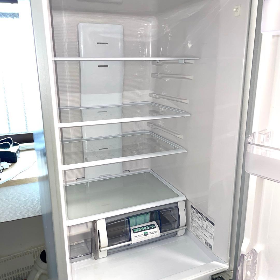 日立　3ドア冷蔵庫 315L R-K320FV-S（ライトシルバー）