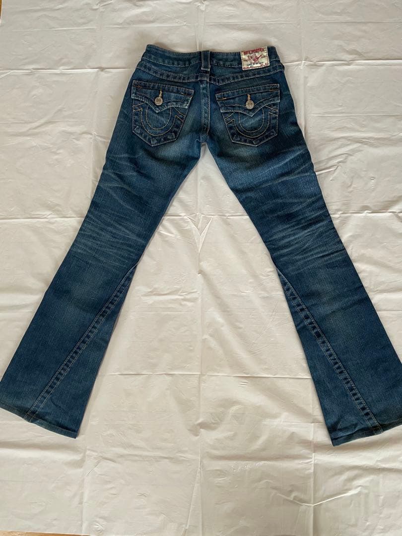 超希少/TRUE RELIGION/23インチ/ブーツカット/00s/usa製