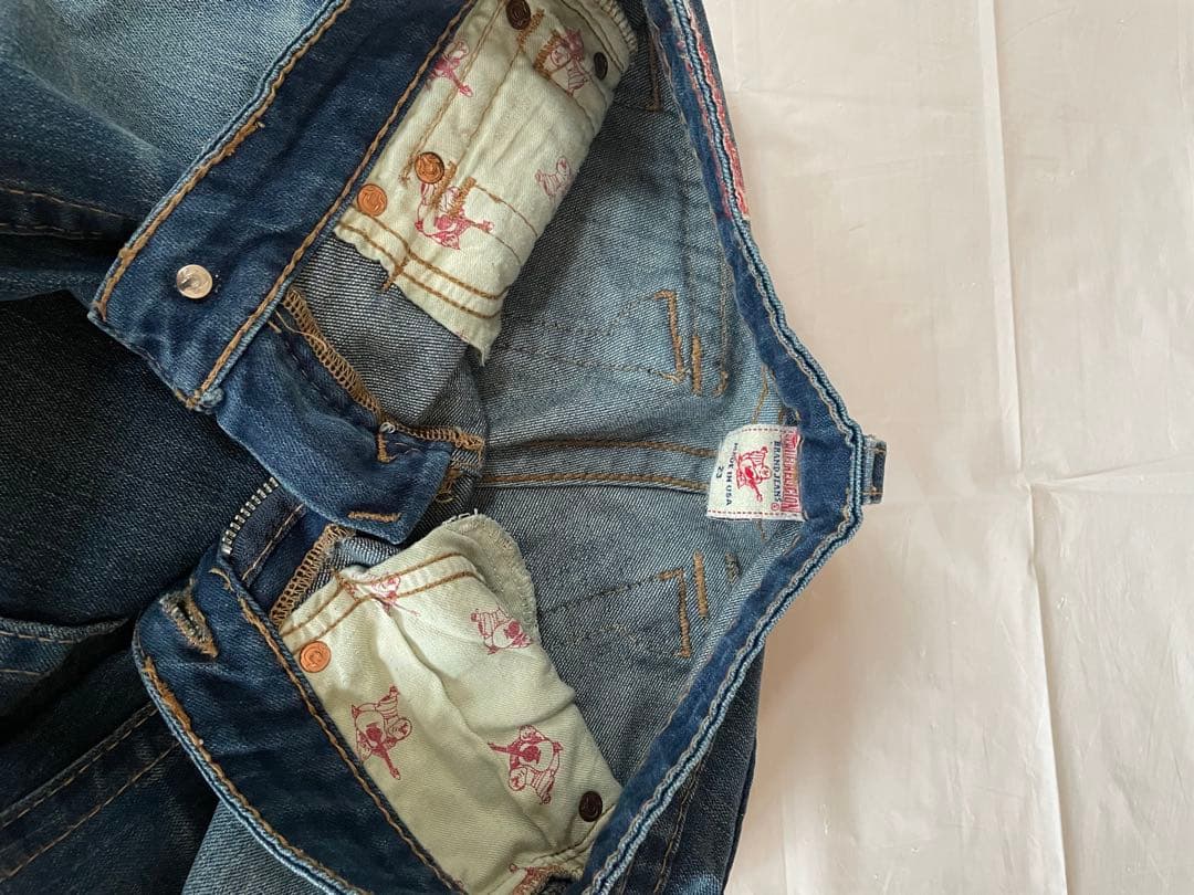 超希少/TRUE RELIGION/23インチ/ブーツカット/00s/usa製