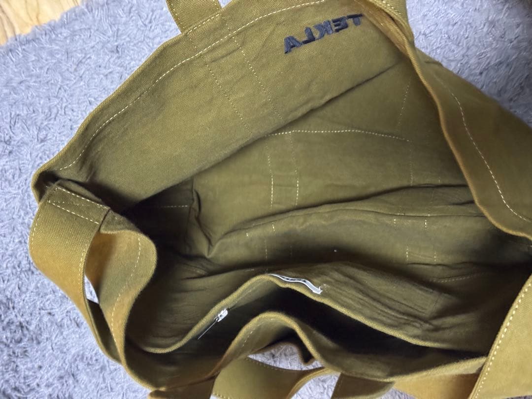 TEKLA オリーブグリーン トートバッグ