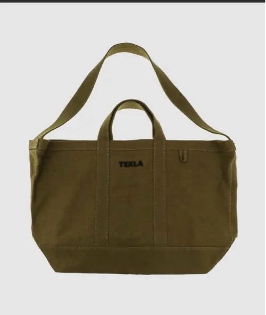 TEKLA オリーブグリーン トートバッグ