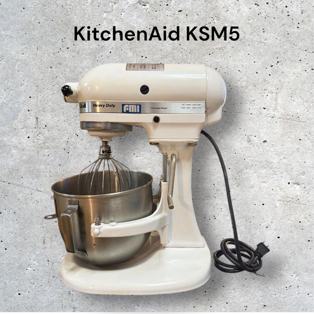 KitchenAid KSM5 キッチンエイド スタンドミキサー ホワイト