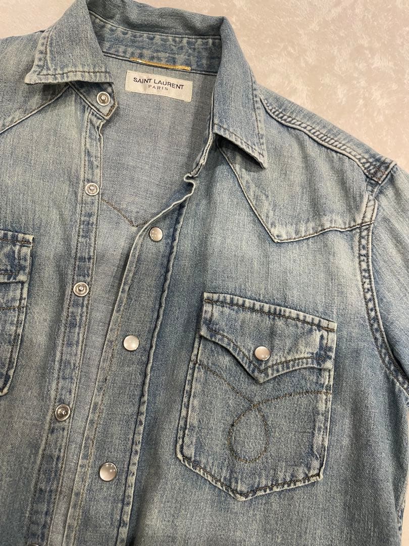 専用　未使用SAINT LAURENT サンローラン　デニムシャツ 長袖サイズS