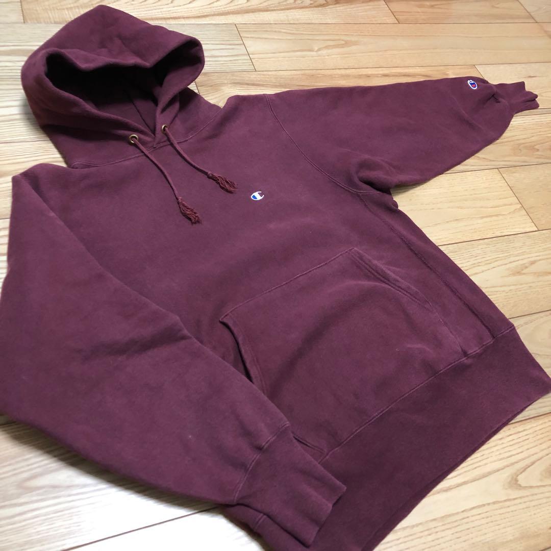 90’s Vintage Champion R/W Hoodie:L