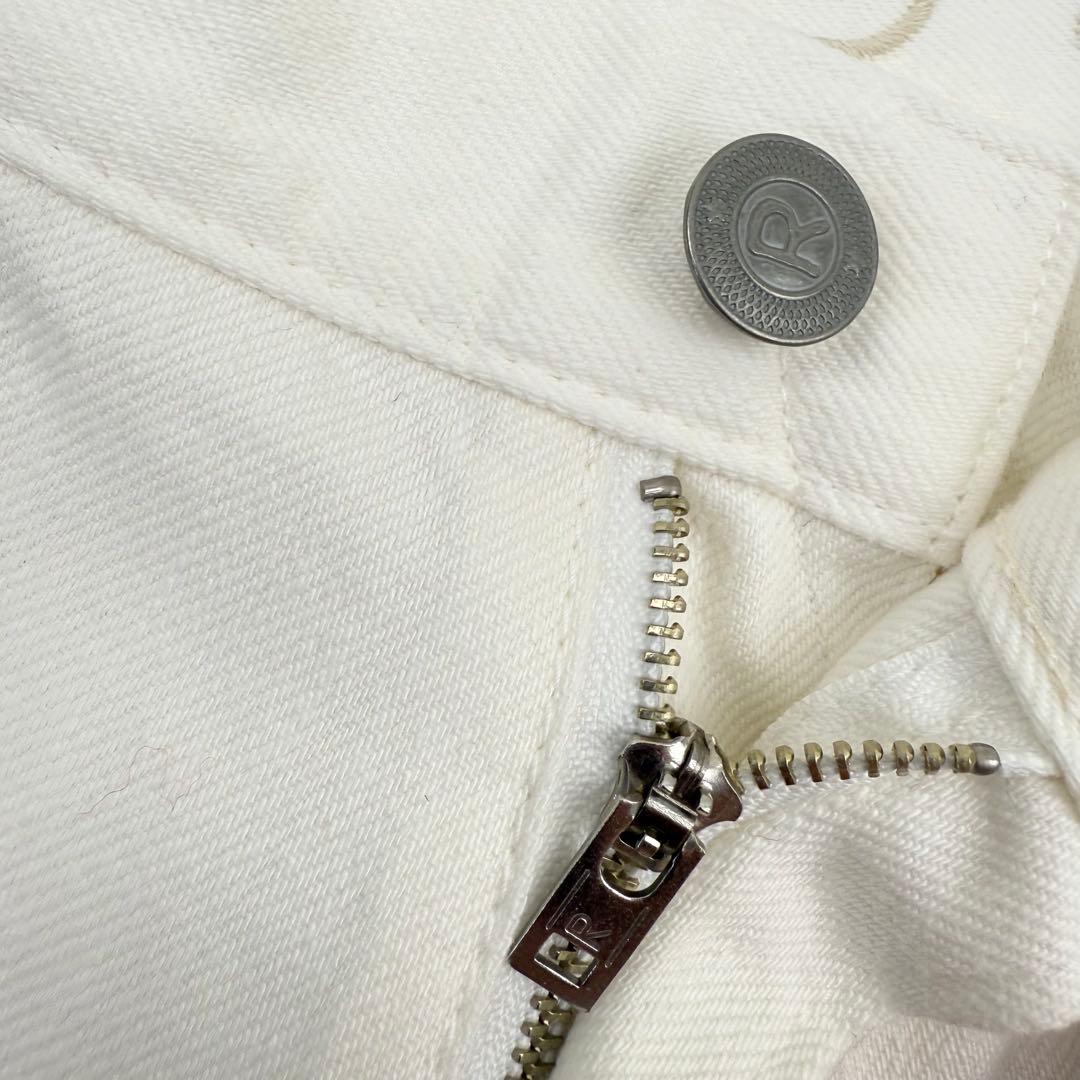 現行 45R ライ麦デニムのクロスビー5 ホワイト デニム ジーンズ 29