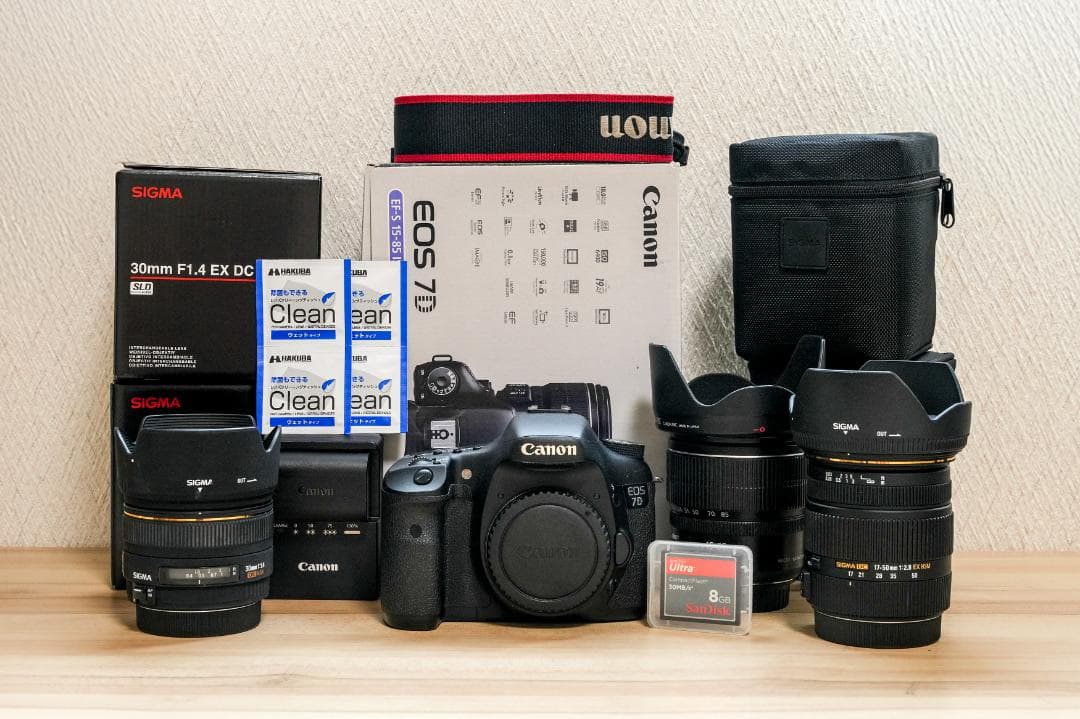 キヤノン Canon EOS 7D & レンズ3本 おまけ付