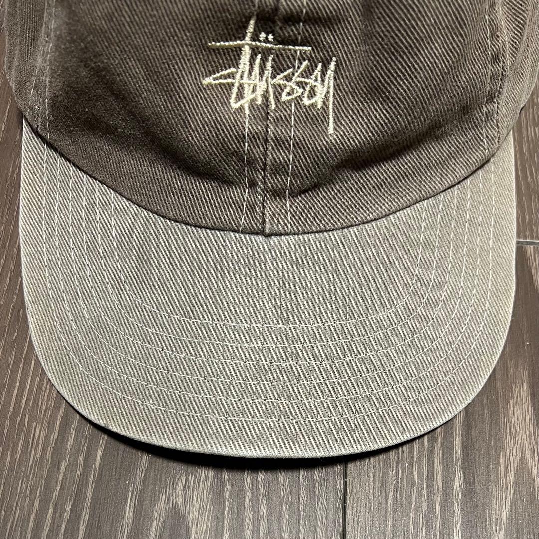 old stussy キャップ ロゴ 白タグ 90s USA製 フェード