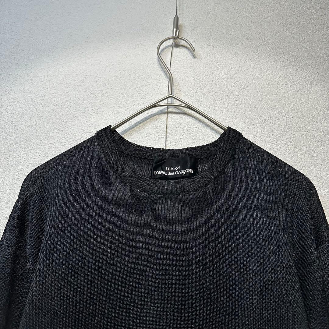 希少 89年製 トリココムデギャルソン 上質 レーヨン シルク デザイン ニット