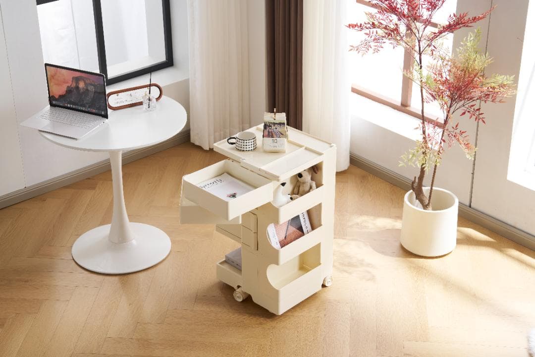 大人気！3段収納ワゴン ボビーワゴン キャスター付き ブレーキ付き5COLOR