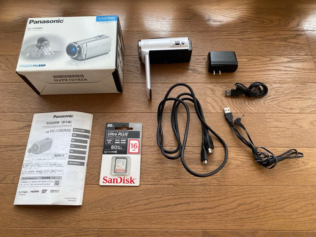 Panasonic HC-V360MS ビデオカメラ 16GBメモリカード付き