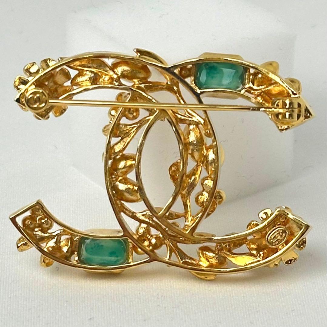 【新品未使用】CHANEL ブローチ 22K ココマーク マルチカラー 完品