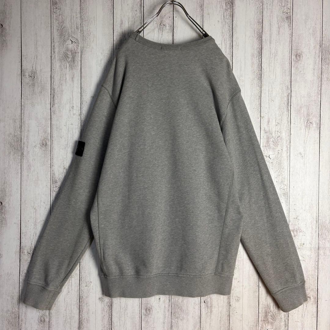 334【タグ付き・XXL】ストーンアイランド☆ワッペン入りスウェット グレー