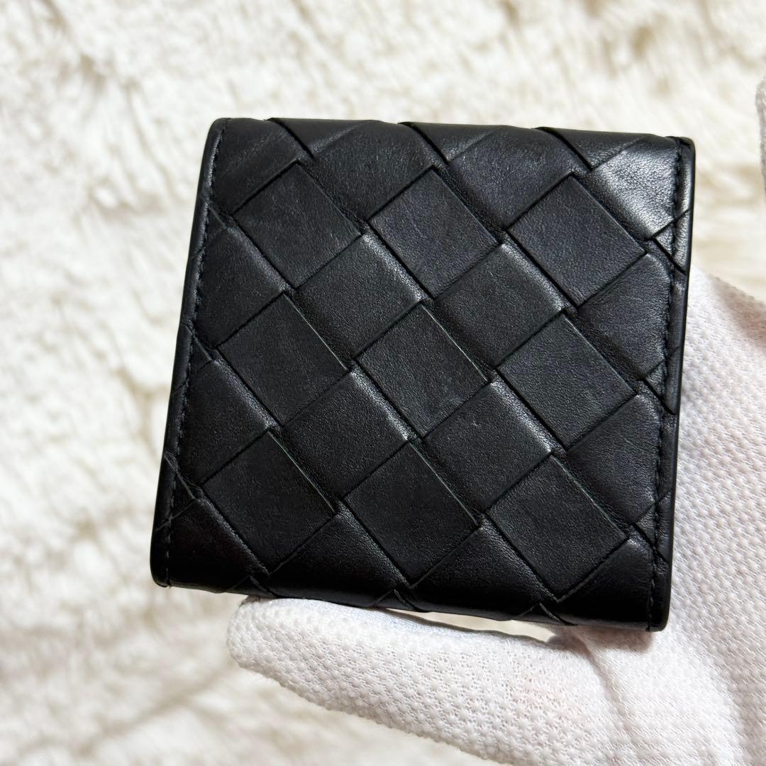 【美品】近年モデル　IC搭載　バイカラー　マキシ　ボッテガヴェネタ　ケース