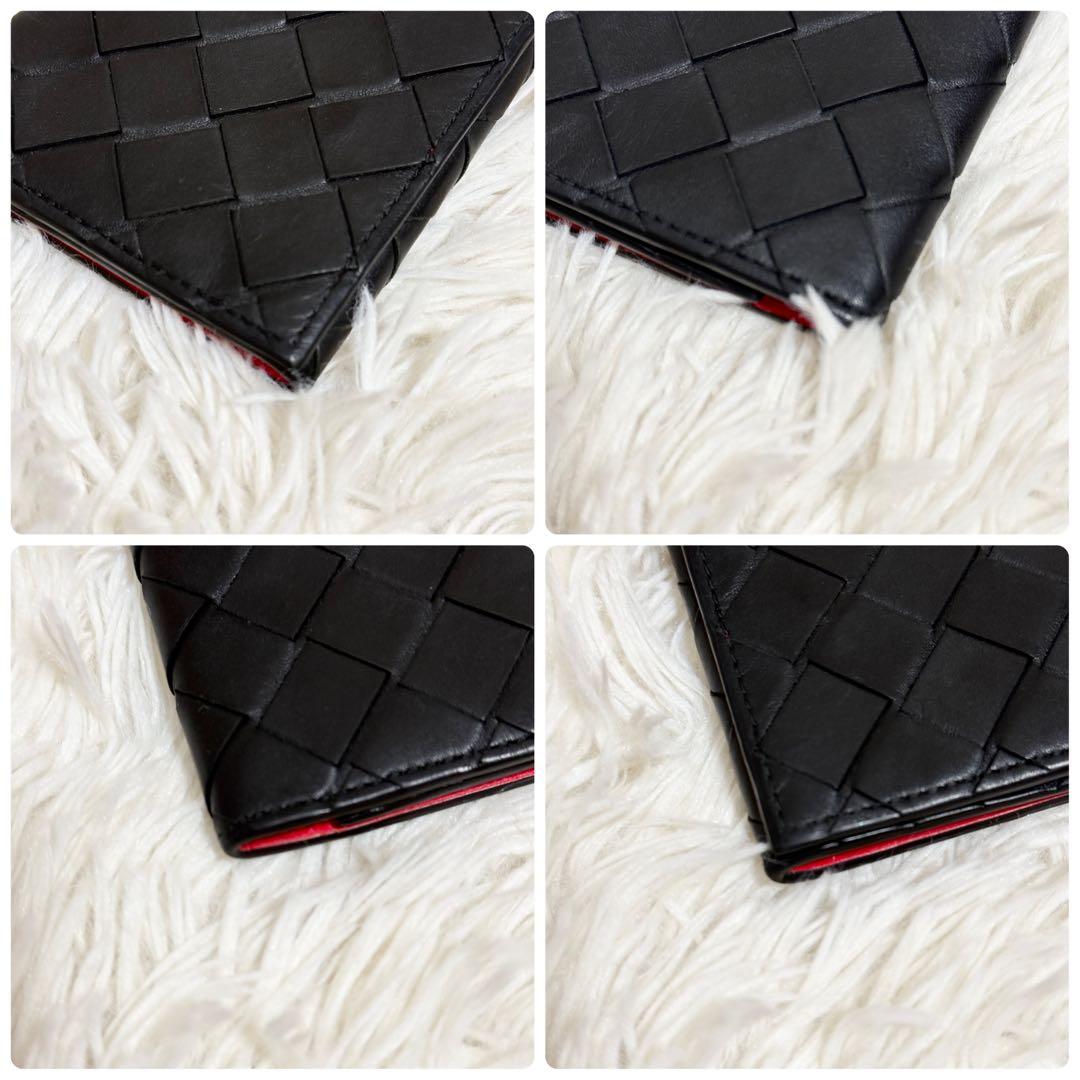 【美品】近年モデル　IC搭載　バイカラー　マキシ　ボッテガヴェネタ　ケース