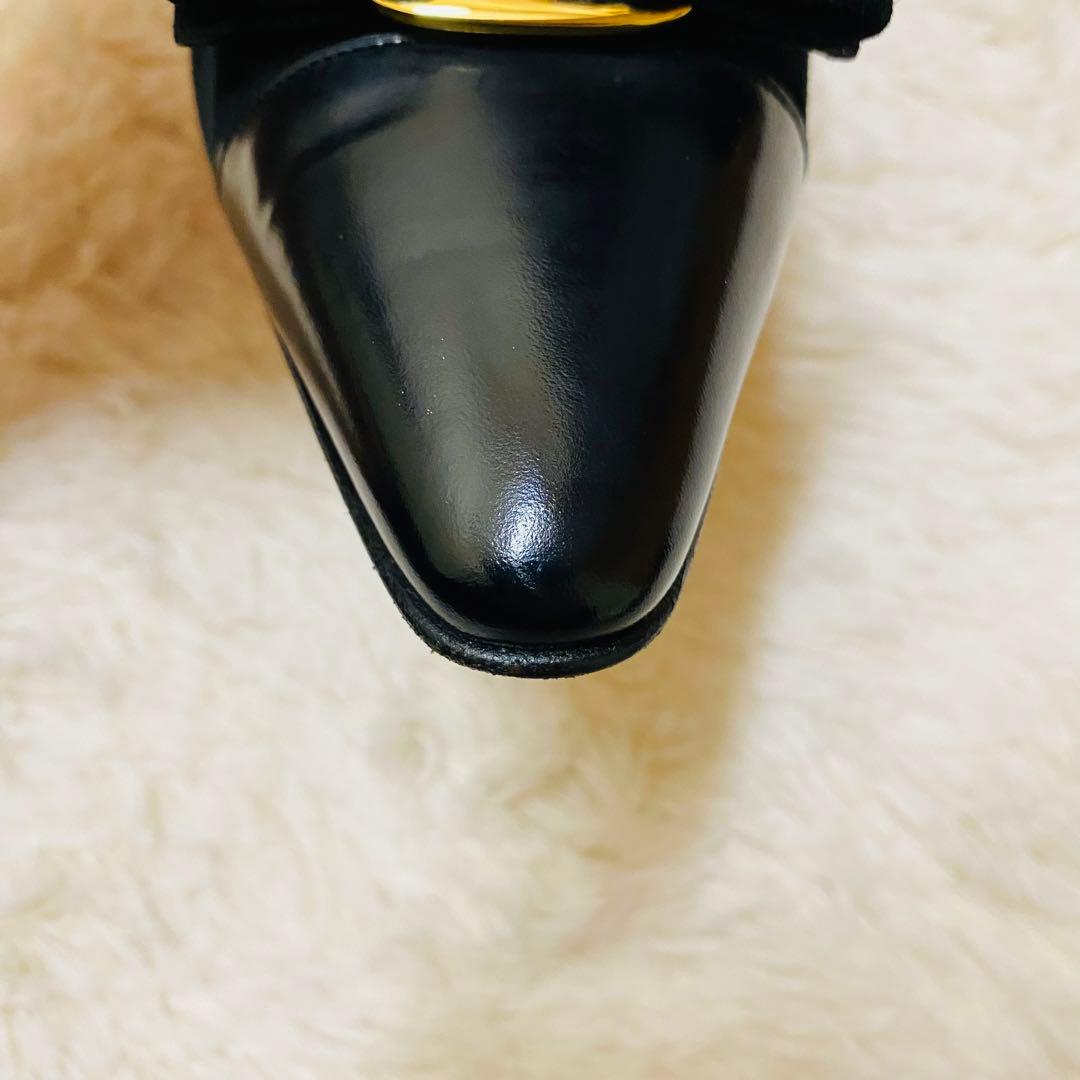 未使用級！Salvatore Ferragamo ヴァラリボン　パンプス