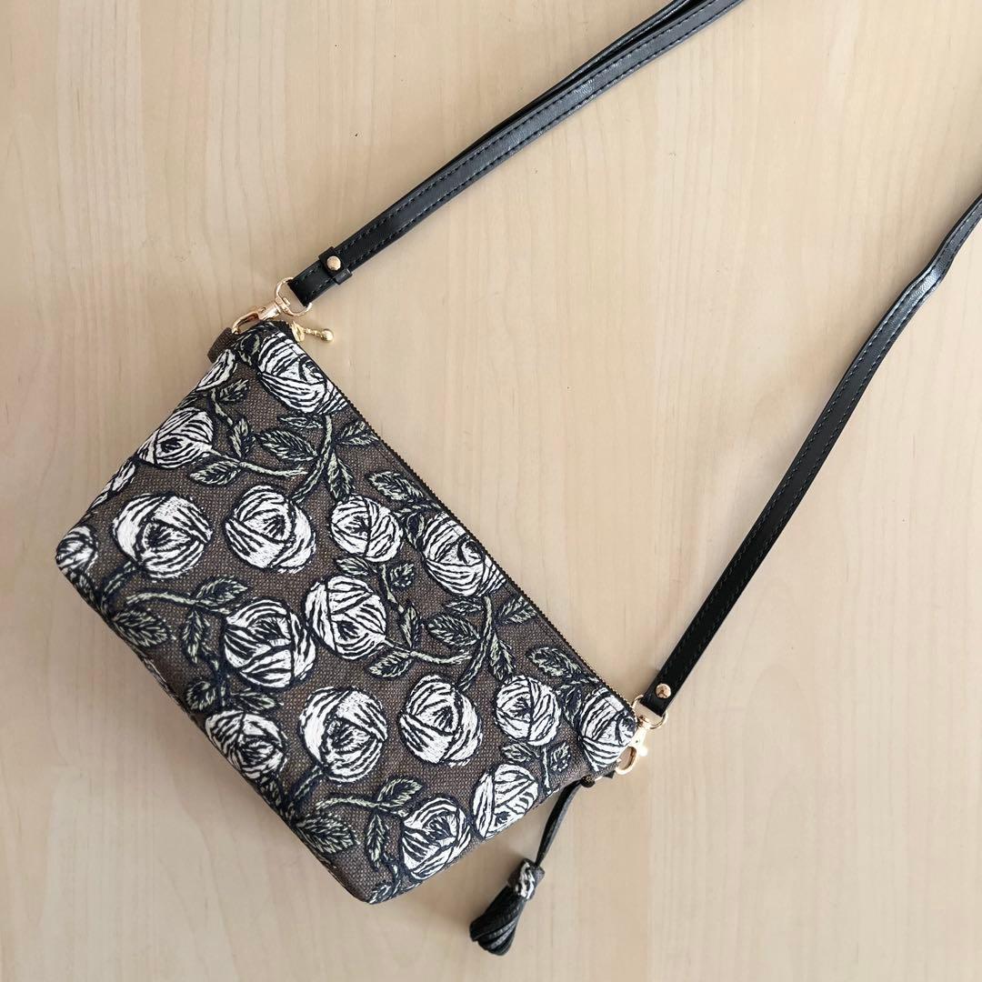 ミナペルホネン rosy brownショルダーバッグMB512-251