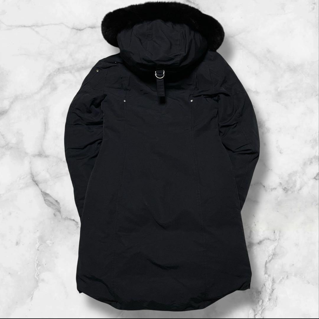 極美品● ムースナックルズ ダウンジャケット ダウンコート フード ファー