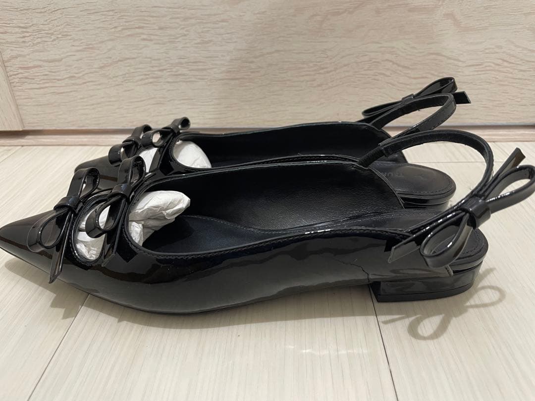 【新品未使用】ツルバイマリコオイカワ/黒パンプス/サイズ38