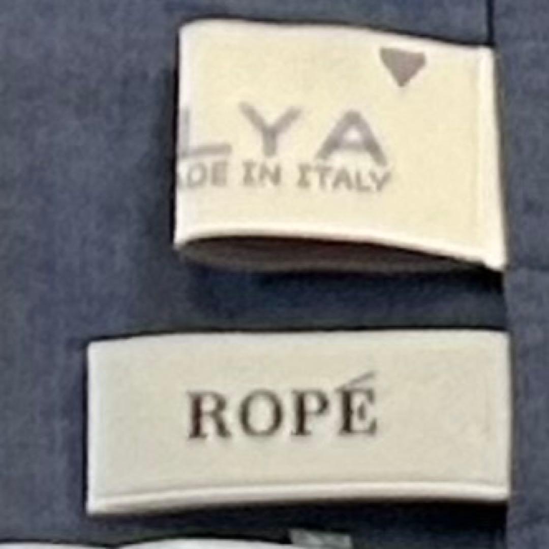 未使用品✨ロペ シルク混ハイネック ボウタイブラウス 2way NALYA 紺