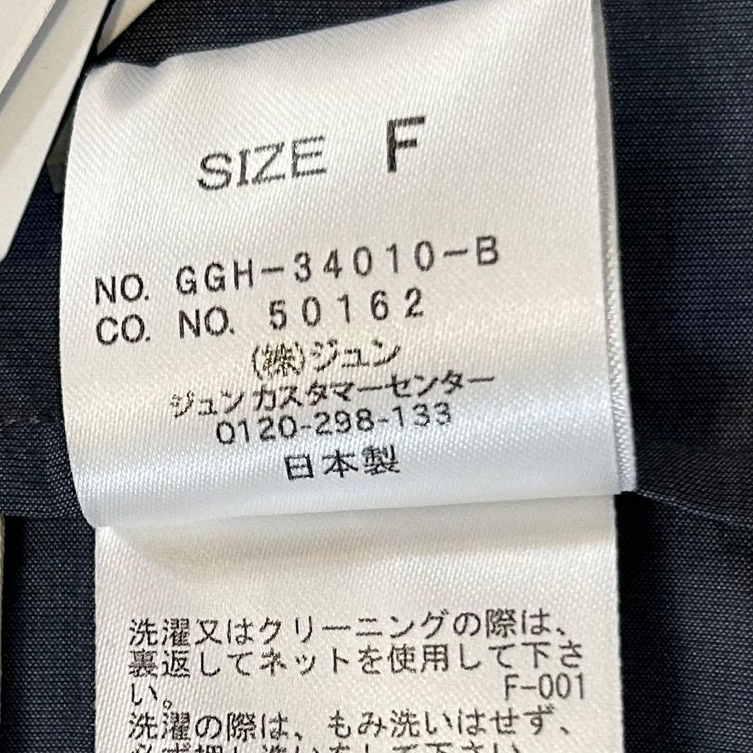 未使用品✨ロペ シルク混ハイネック ボウタイブラウス 2way NALYA 紺