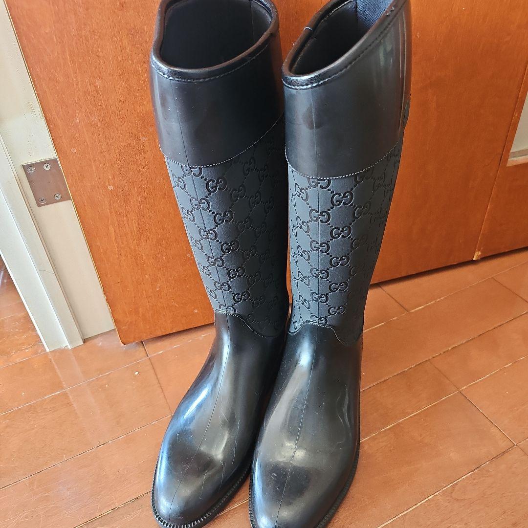 GUCCIレインシューズ38サイズ